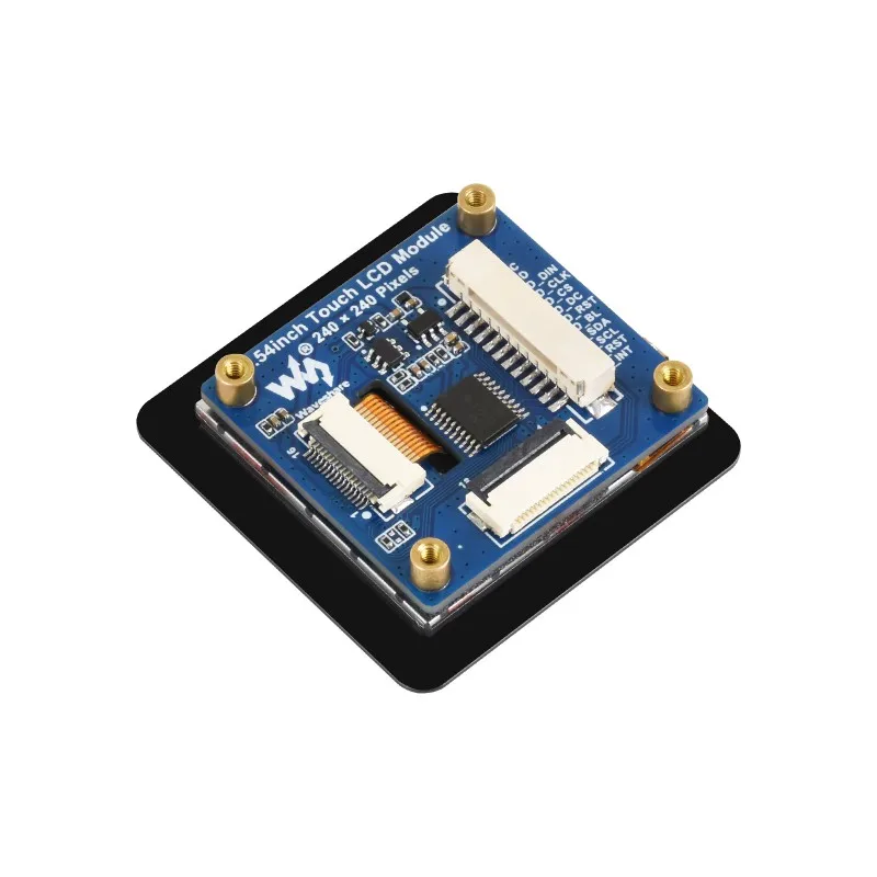 Waveshare 1.54inch Touch LCD Display Module,240×240 Resolution,IPS Panel,SPI And I2C Communication Interfaces,262K Display Color