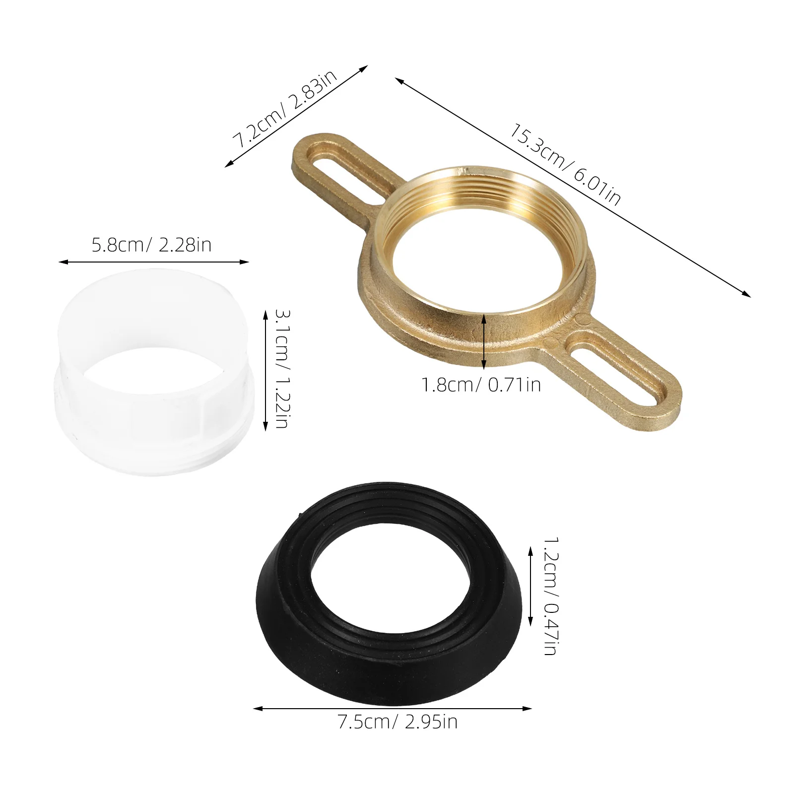 1 مجموعة مبولة شفة طقم تركيب جدار طوقا إصلاح موصل ختم مجموعة المرحاض استبدال أجزاء مبولة جدار طوقا #5