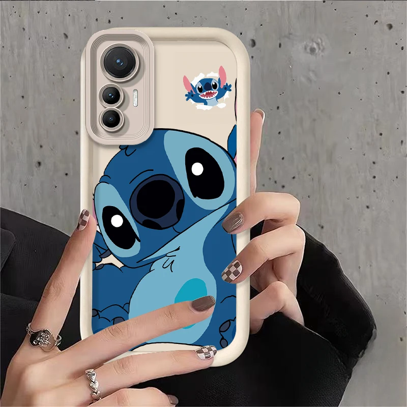 Etui Disney Stitch na Xiaomi Poco F7 F6 F5 F4 F3 M5s C65 C75 C71 X7 X6 X5 X4 GT X3 NFC M7 M6 Pro 4G 5G, odporne na wstrząsy, pełne pokrycie