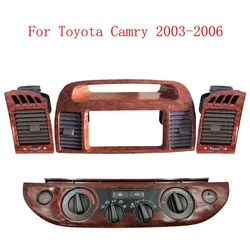 Air vent outlet Radio Dashboard For Toyota Camry 5 2002 2003 2004 2005 2006 Fascia Auto Stereo Panel CD DVD Interior Accessories