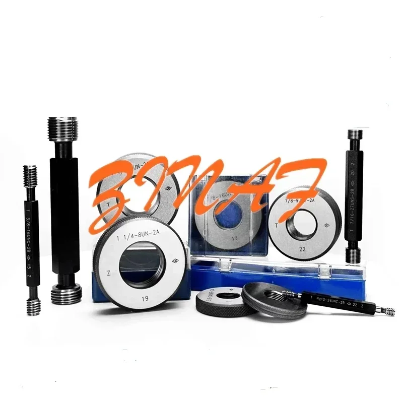 مقياس توصيل الخيط/مقياس الحلقة go/no go gauge 2B 2A 7/8-9UNC 7/8-14UNF 7/8-20UNEF 1 1/4-12UNF 2-16UN أداة اختبار الخيط الملعب