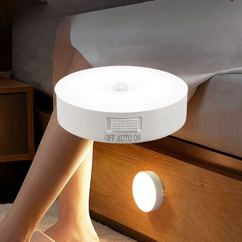 USB Recarregável LED Motion Sensor Light, Quarto Night Light, Decoração do quarto, Lâmpada, Decoração Home, Escadas, Corredor, Closet