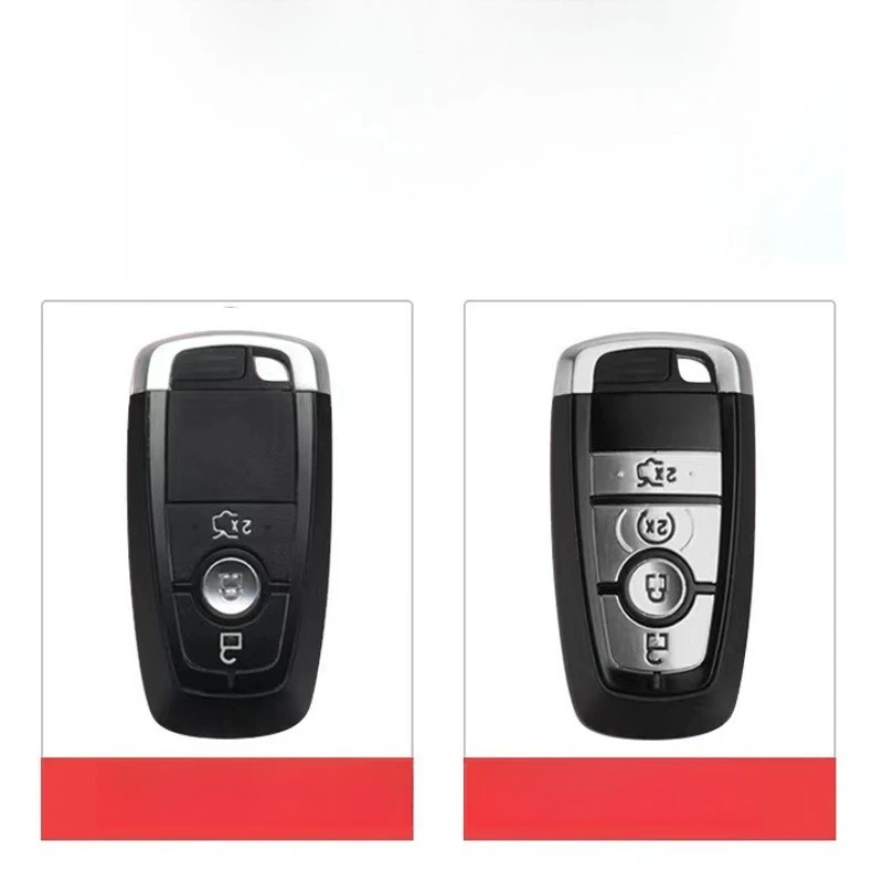 Key Fob Cover for Ford Mondeo 2026/Edge L/Explorer/Escape/EVOS/Mustang Mach-E/F-150, Protective Case Shell with Keychain