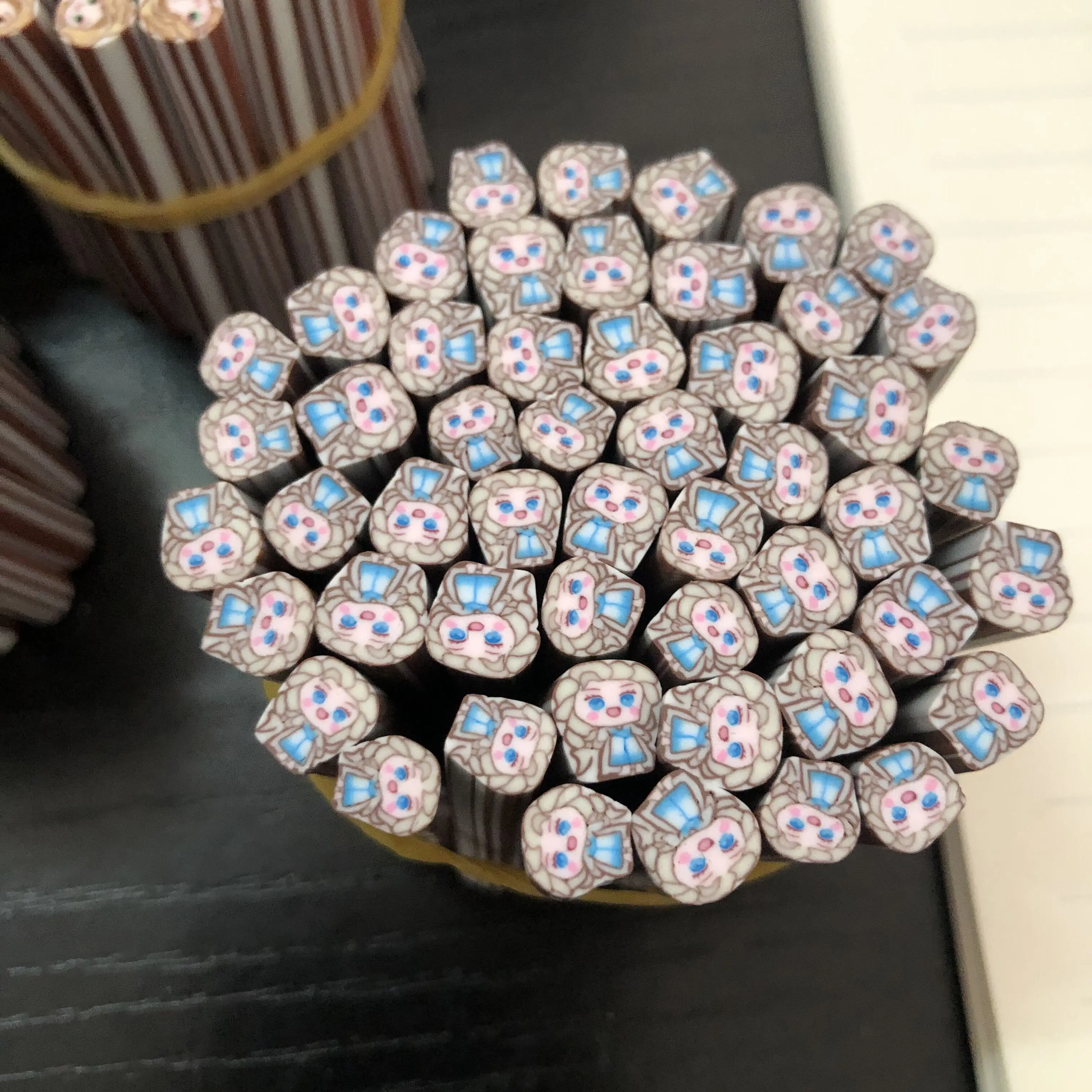 

500G 5mm Polymer Clay Slice Lovely Princess Sprinkles Stick Lovely Confetti for Crafts Making, DIY Nail Art Emblishment