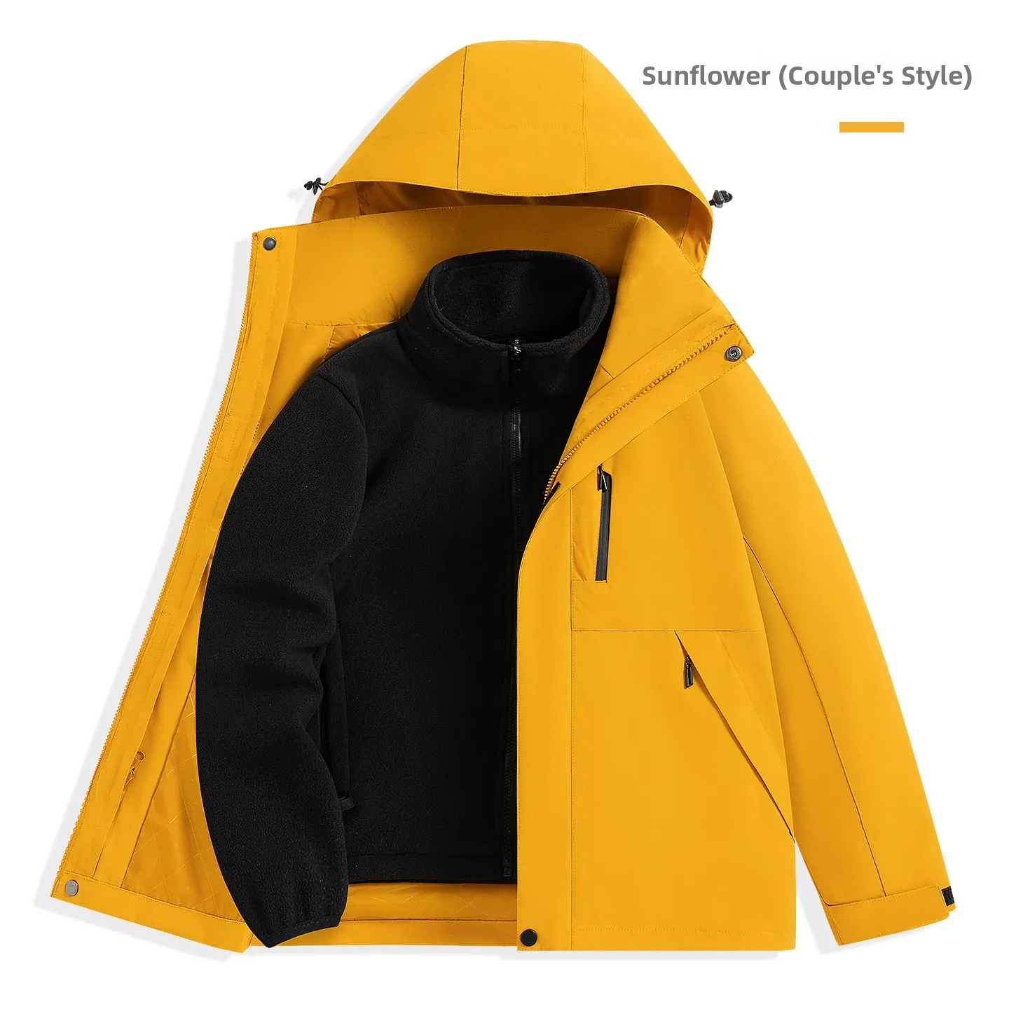 

Banana Le Cuser Outdoor Climbing Jaet New Autumn Winter Tee-In-One Fce Inner Windproof Waterproof Men's Jaet