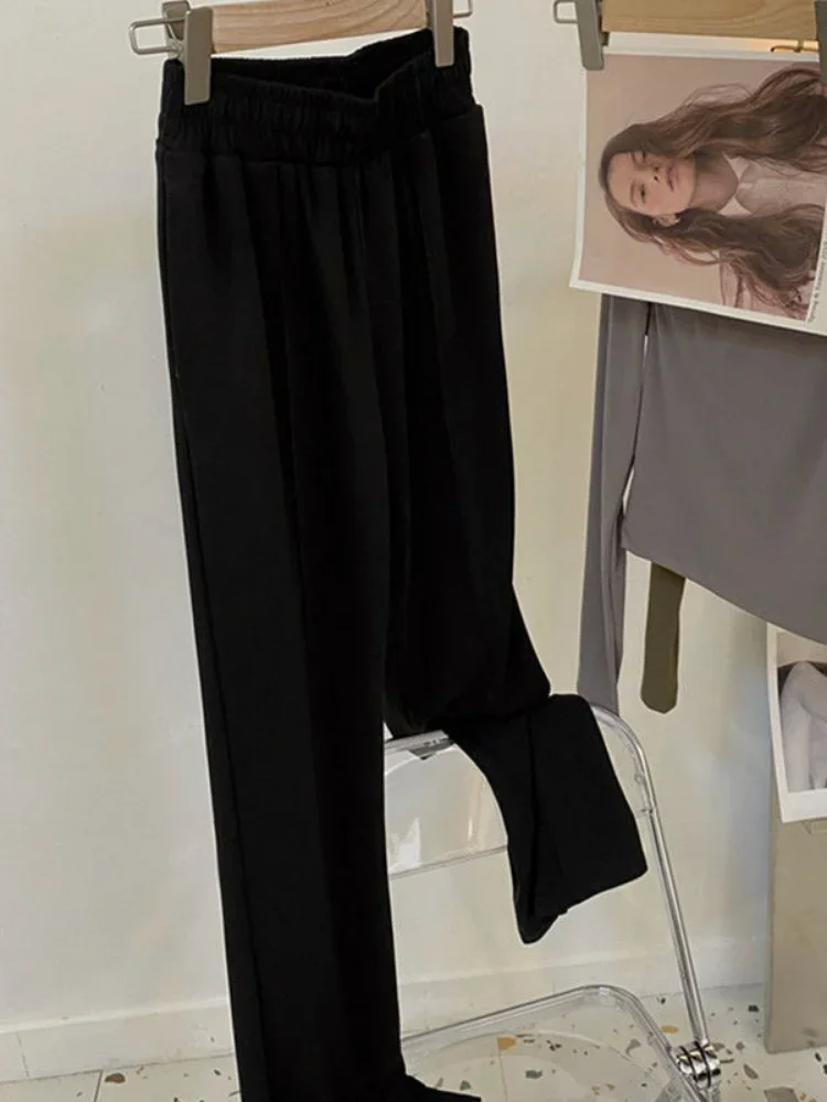 Spodnie damskie Prosta, solidna konstrukcja Jesienna moda Elegancki, uniwersalny koreański styl Rozrywka Wysoka talia Delikatny, przytulny temperament Panie