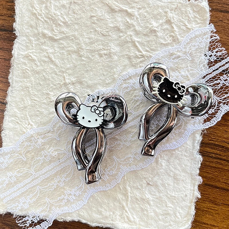 سانريو مرحبا كيتي الأميرة رئيس صغير صغير القوس مشبك شعر موضة كل مباراة إكسسوارات الشعر كسر الانفجارات كليب مقاطع جانبية