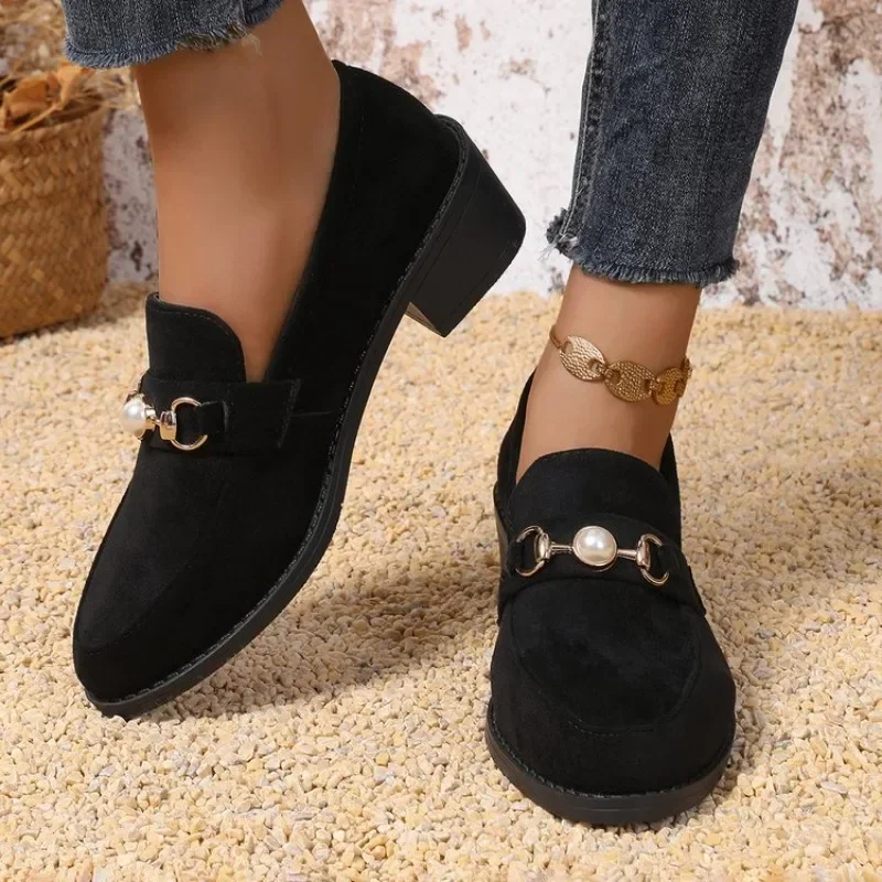 2024 Casual Shoes Red Loafers Cleat Shoes Metal Trim Adulto Driving Moccasin Soft Comfortable Casual Shoes Sneakers Flats 36-43