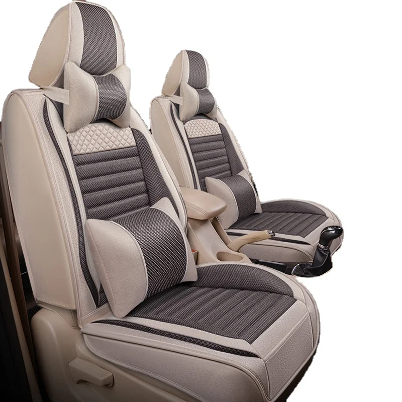 

High Quality Linen 7-Seater General Car Seat Cushion Fully Covers The Car Seat Cushion