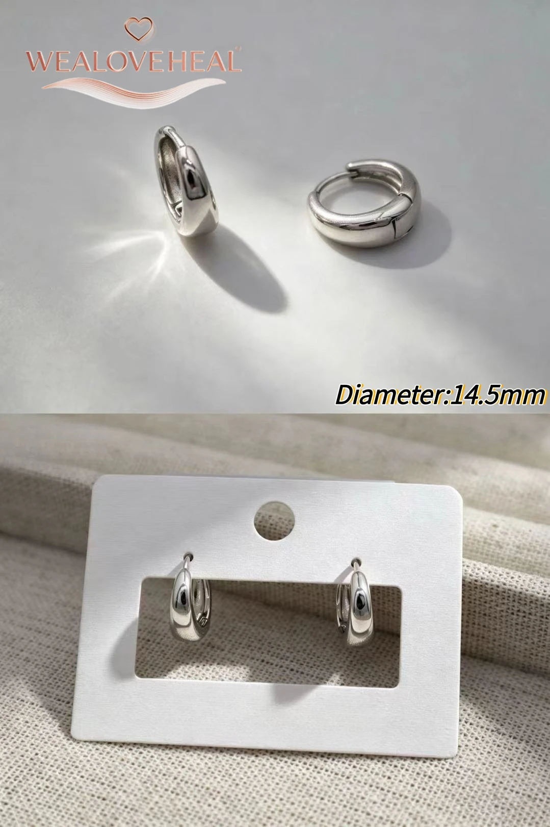 ohrringe damen, ohrringe, Rhodium-Plattierte Messing Kleine Creolen für Damen 2026 Trendige Gedrehte Runde Huggie Stern-Ohrringe Party Mode Ohrschmuck Geschenk – Detail 24
