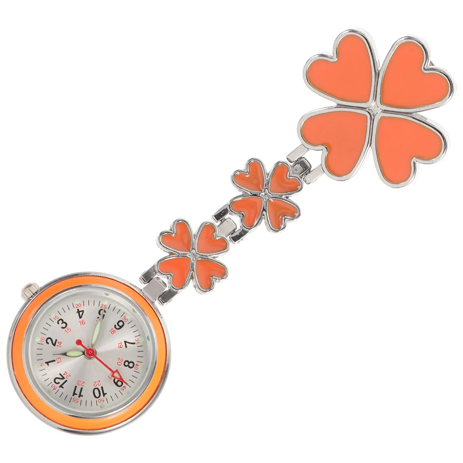 

Rose Pattern Hanging Lightweight Nursing Watch For Nurses Doctors Design Accurate Timekeeping Women
