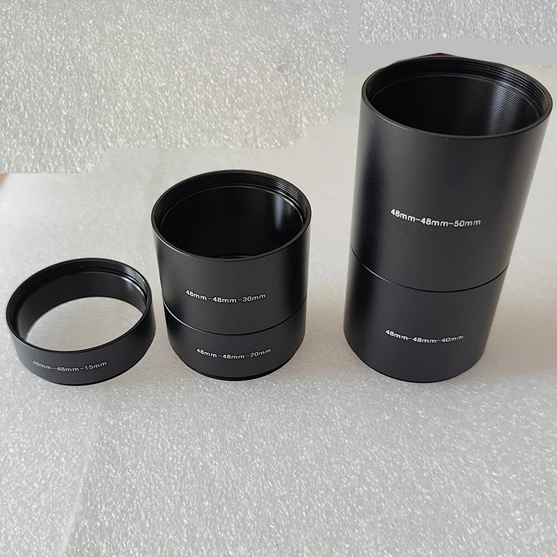 M48x0.75 Focal Length Extension Tube Kits 3/5/7/10/12/15/20/30/40/50mm For Astronomical Telescope Photography T Extending Ring