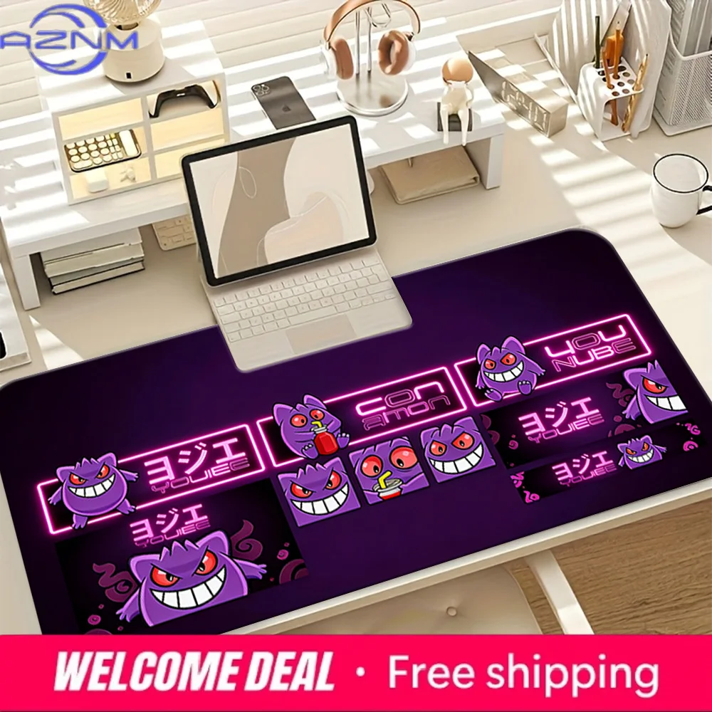 Neon Gengar Gaming Mouse Pad Non-Slip Desk Mat