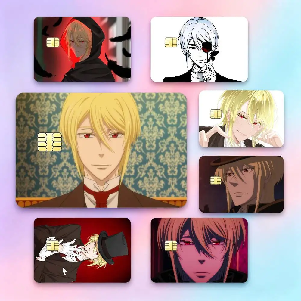 The gentleman W-William J-James Moriarty  Credit Card HD Stickers Game Card Decal Small Chip Waterproof Sticker Gift