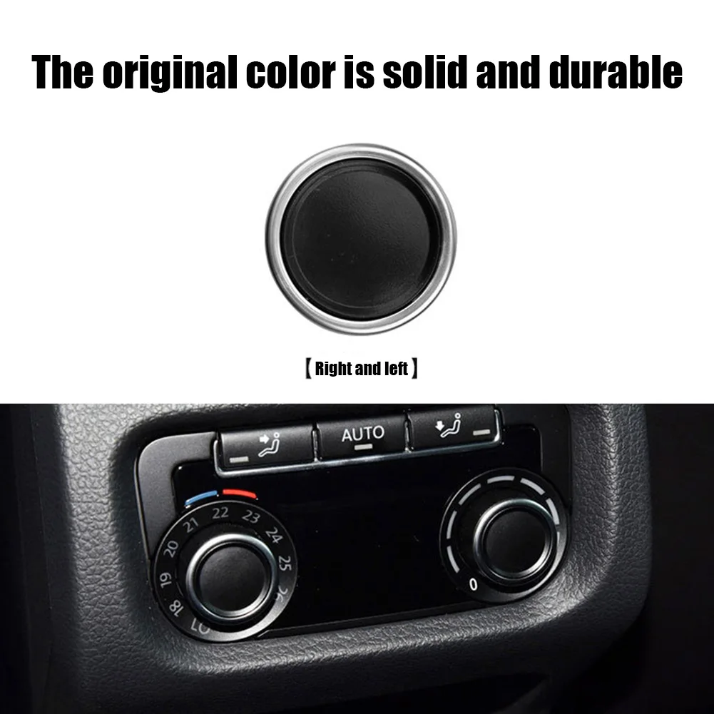 Cubierta de Perilla de Aire Acondicionado Trasero para Volkswagen Sharan, Perilla de Control de Climatización, Panel de Botones ABS+PC