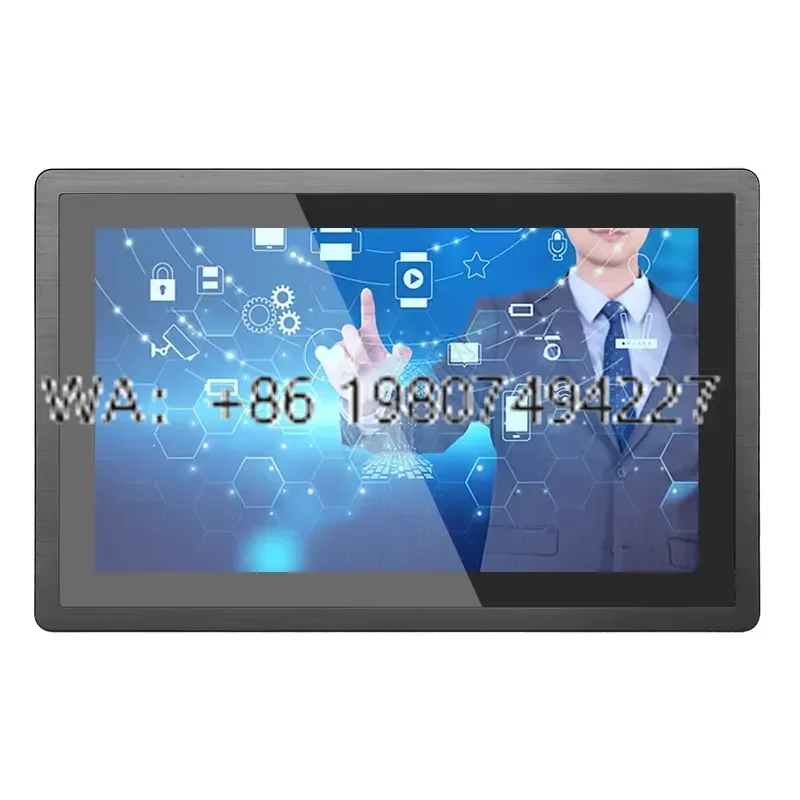 Industrial Touch Panel PC 15.6 18.5 21.5 Inch Fanless IP65 Waterproof 500nits I7 CPU Linux Computer for Embedded System