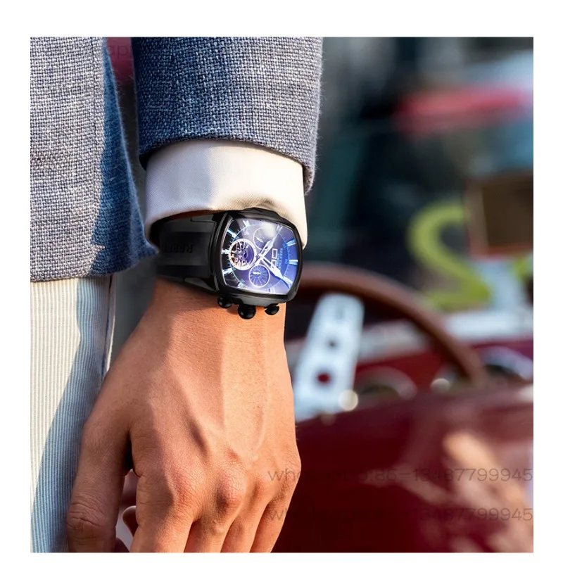 Large Dial Fashionable Simple Trend Square Watch Automatic Pure Mechanical Watch Men