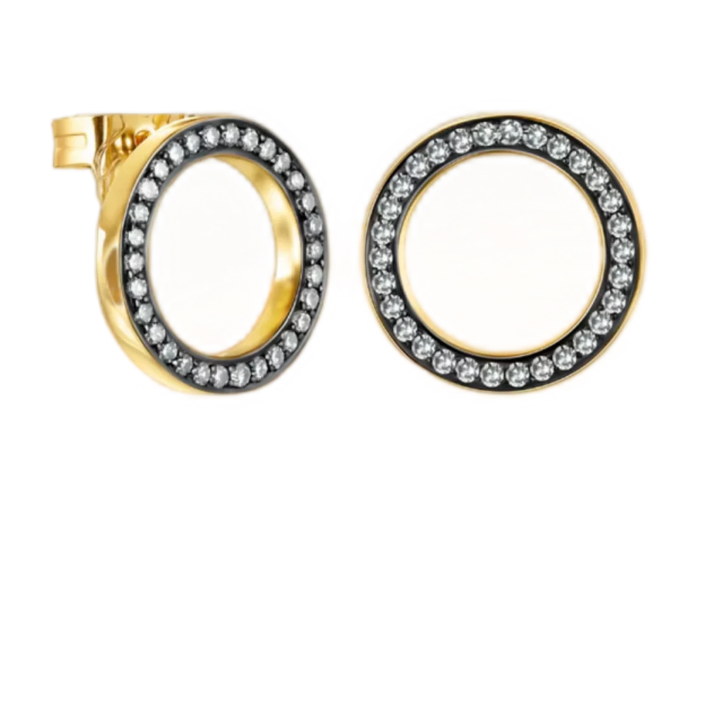 

Серьги-гвоздики с испанским медведем, изгибами фламенко и бархатной отделкой