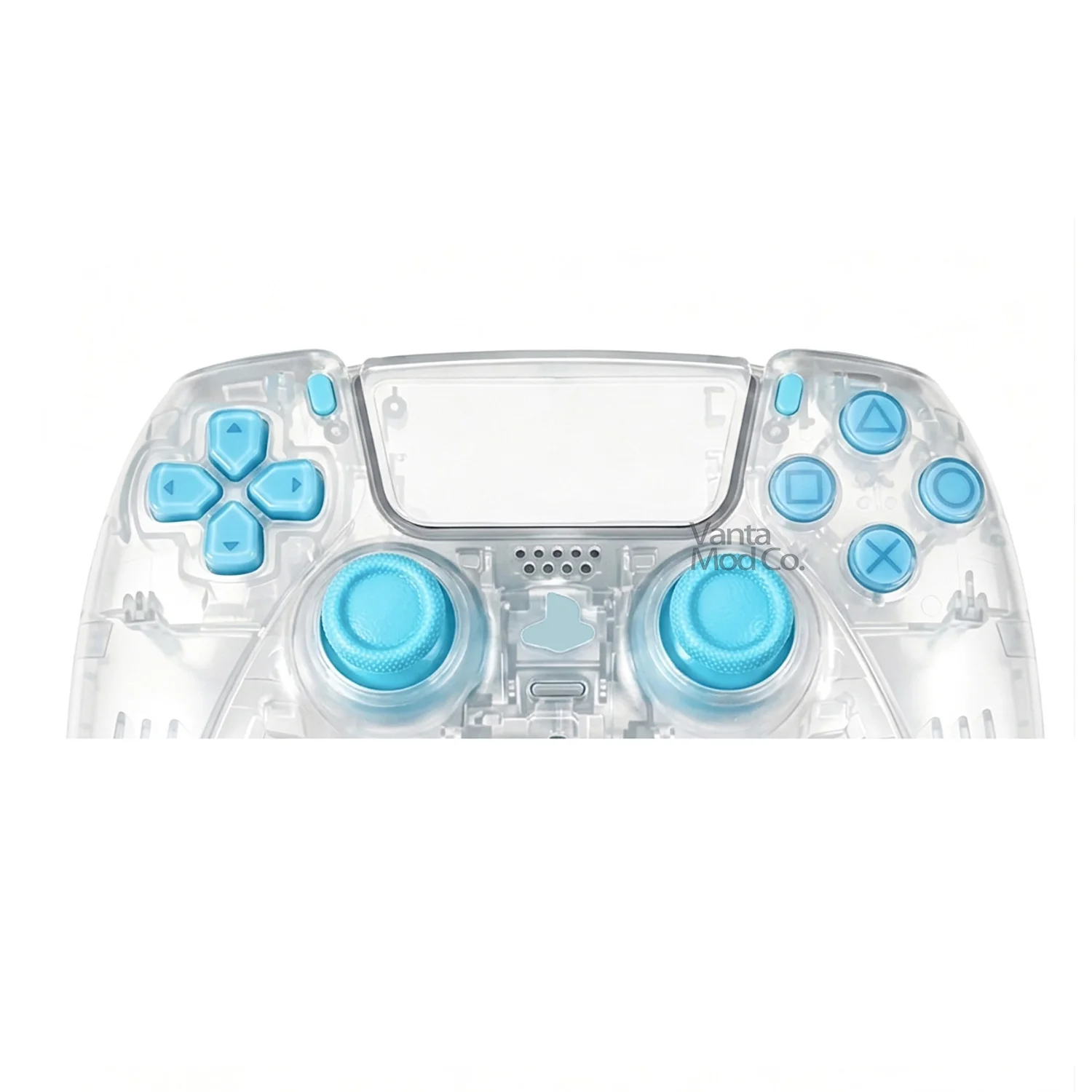FOR PS5 Shell Kit Includes Front Cover Rear Cover Trim Strips and V3 Touchpad 9 in 1 Colorful Buttons & Retro Solid Color Butto