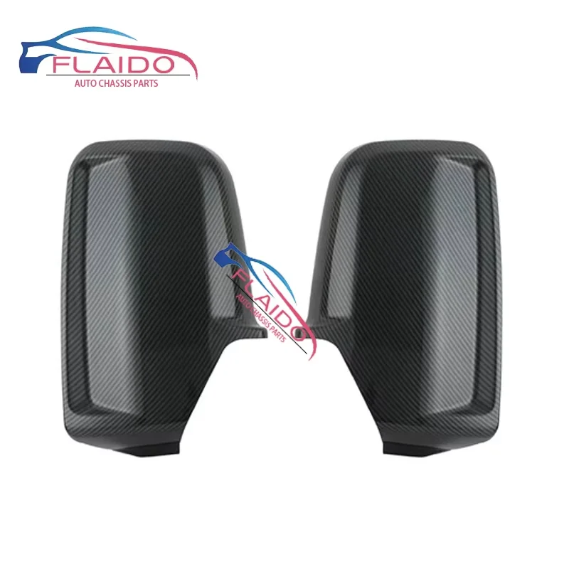 FLAIDO -  Pair Car Door Wing Mirror Cover Carbon Fibre for Mercedes Sprinter / VW Crafter 2006 - 2017 Stick On view 5