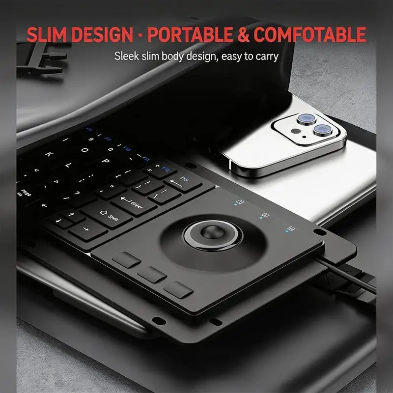 2025 New Space Saving Embedded Keyboard With 64 Silents And USB Connectivities