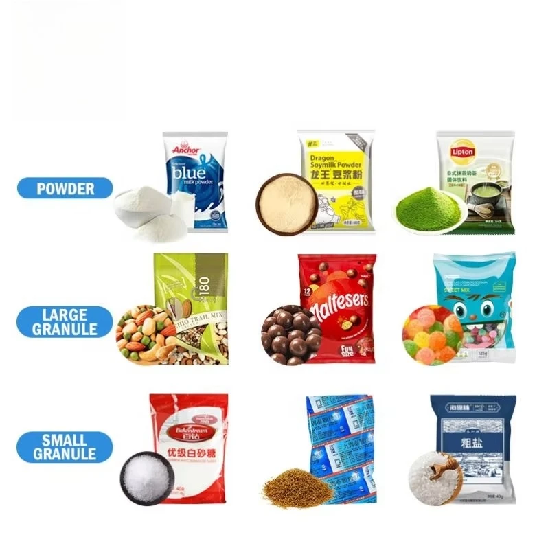 Spices Pouch Milk Packaging Chilli Spice Salt Filling for Powder Bag Sachet Beans Automatic Wheat Flour Powder Packing Machine