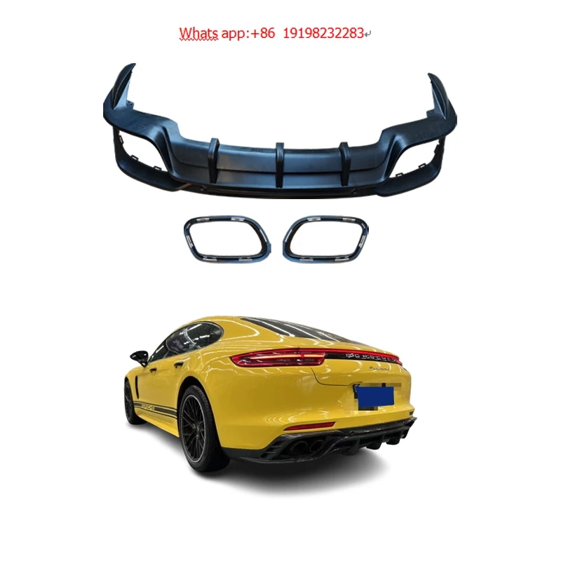 

2017-2023 for Porsche Rear Bumper Lip Kit Carbon Fiber Body Upgrade New Condition-for 971