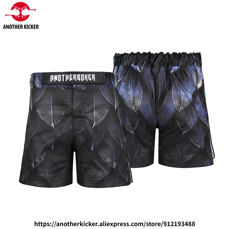 Men's MMA Training Pants Gym Shorts for Martial Arts Muay Thai Workout BJJ Jiu Jitsu Boxing Grappling Competition Fight Shorts