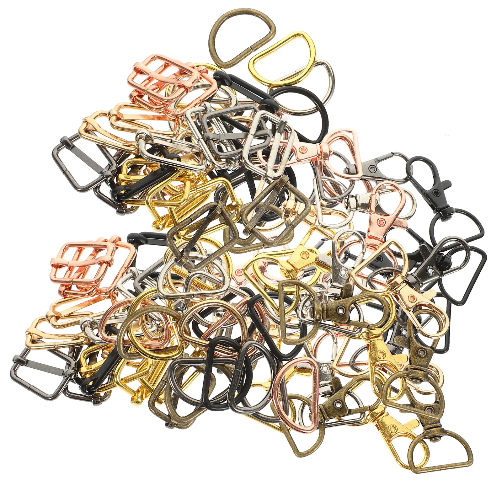 

Zinc Alloy Lobster Buckle Purse Clasps D-shaped for Bag Making Handbag Hardware Small Accessories