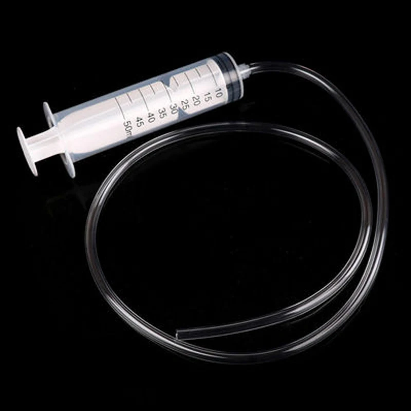 50/60/80/100/150ML Large Capacity Plastic Syringe Reusable Washable Pump Syringe Measuring Suction Injector for Oil Fluid Water