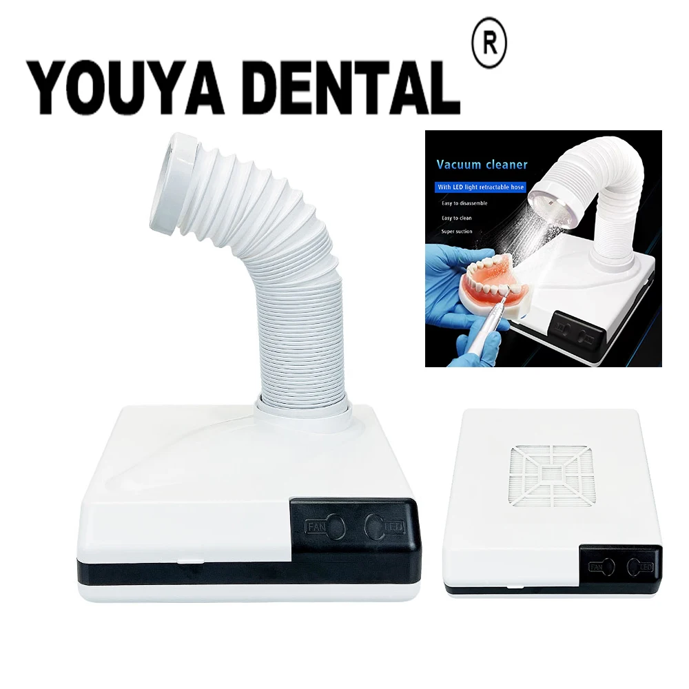 

60W Dental Dust Collector Dental Vacuum Cleaner Dentistry Lab Equipment Dust Suction Machine for Polishing EU/US Plug