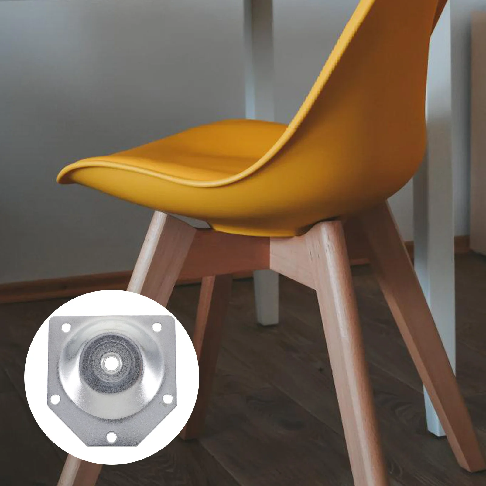 

4Pcs Nut Set for Solid Wood Legs Connection - Strong Furniture Leg Brace Brackets Easy Install for Bedside Cabinet Table Chair