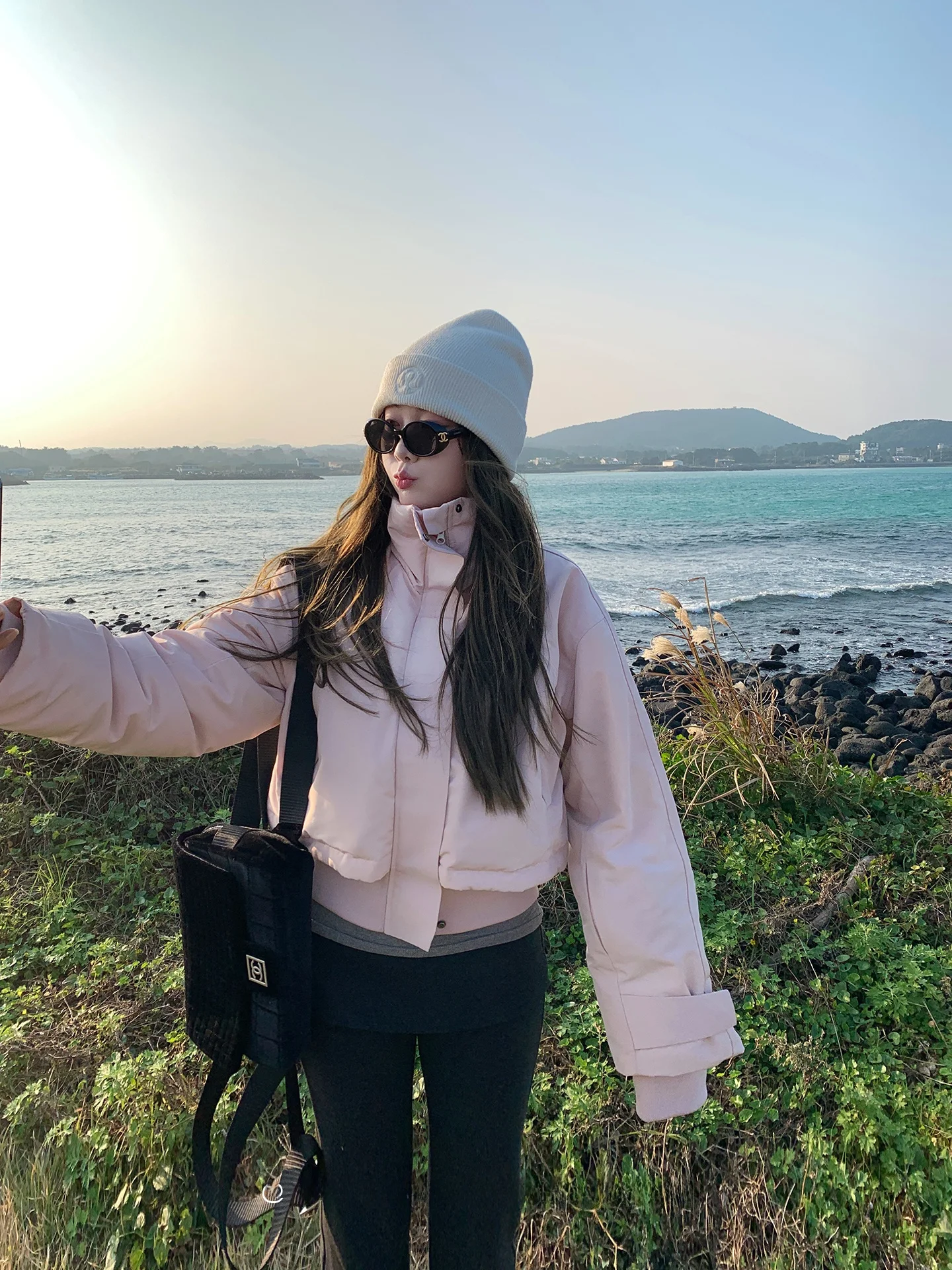 

Женская теплая розовая пуховая куртка Nordic Snow Castle с воротником-стойкой для катания на лыжах, повседневная утепленная верхняя одежда из полиэстера