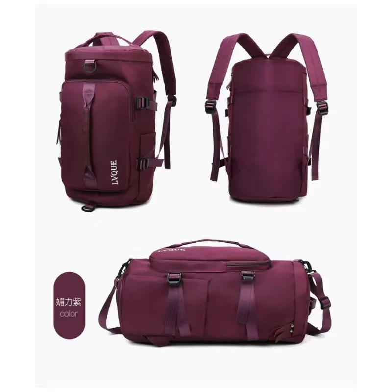 

Travel carrying backpack, women's multifunctional waterproof fitness exercise, dry and wet separation storage luggage bag
