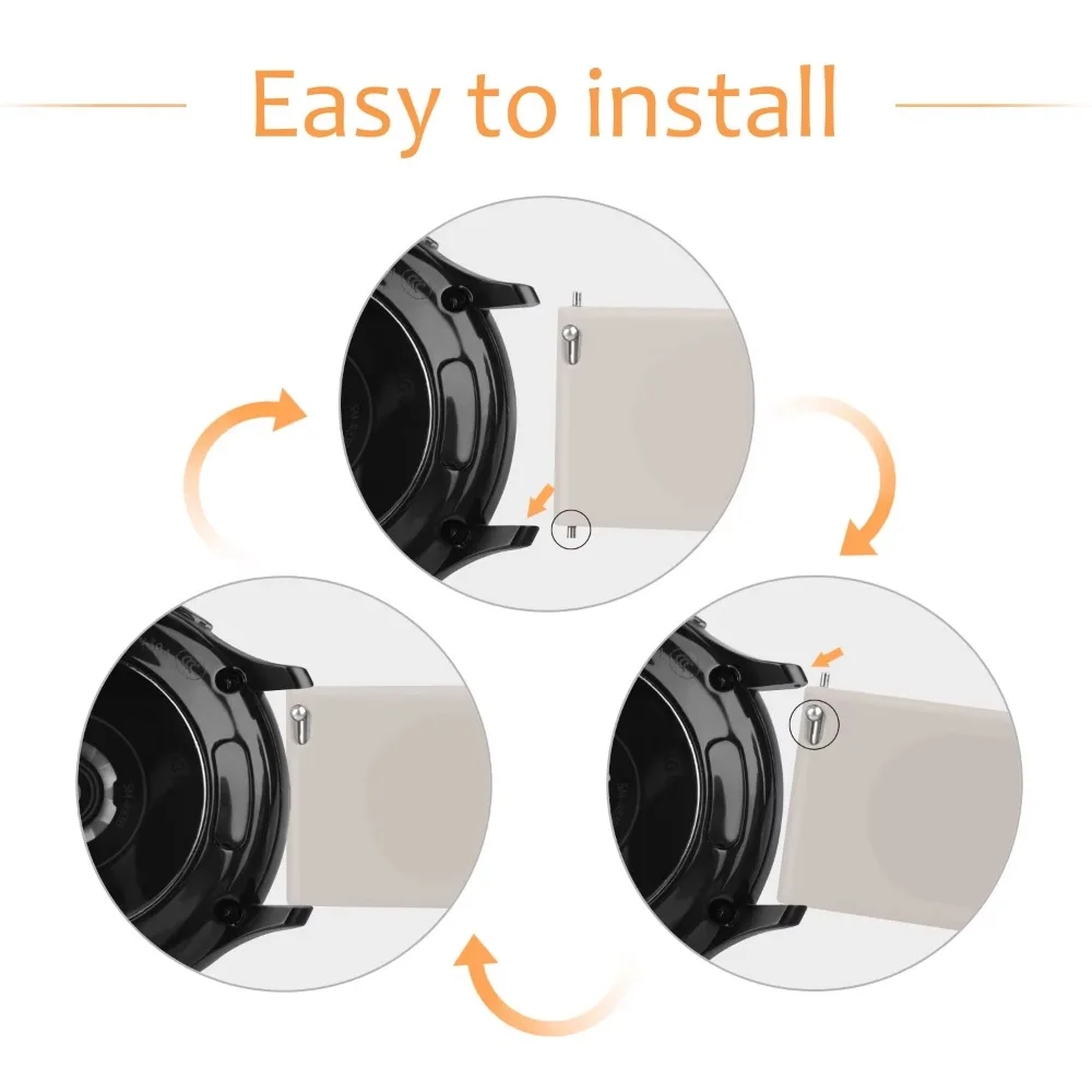 삼성 갤럭시 워치 7 6 5 4 40mm 44mm/워치 4 6 클래식/액티브 2/5프로 45mm/워치 3 41mm용 20mm 소프트 실리콘 밴드