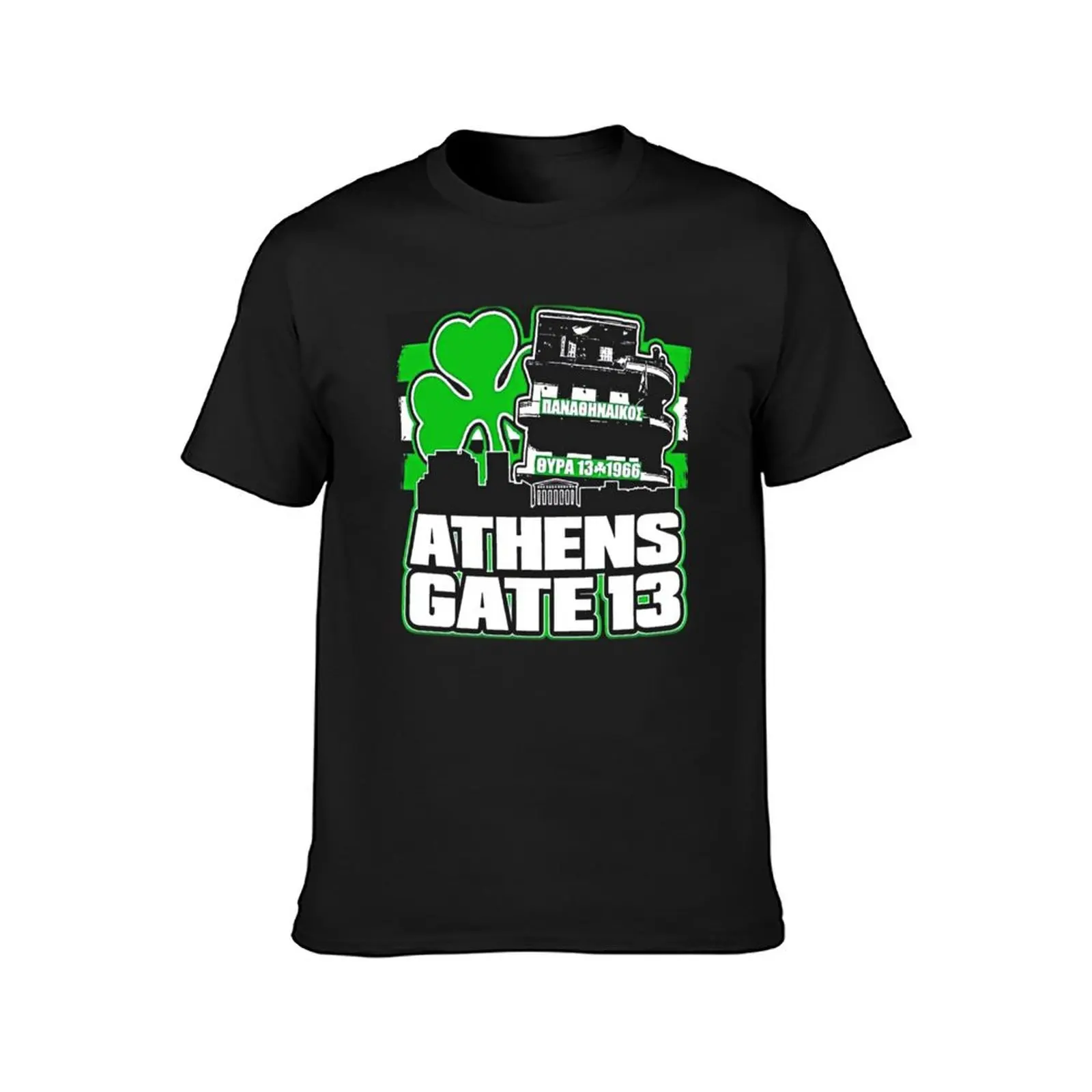 ATHENS GATE 13 T-Shirt Blouse Aesthetic clothing sports fans funnys Men's cotton t-shirt