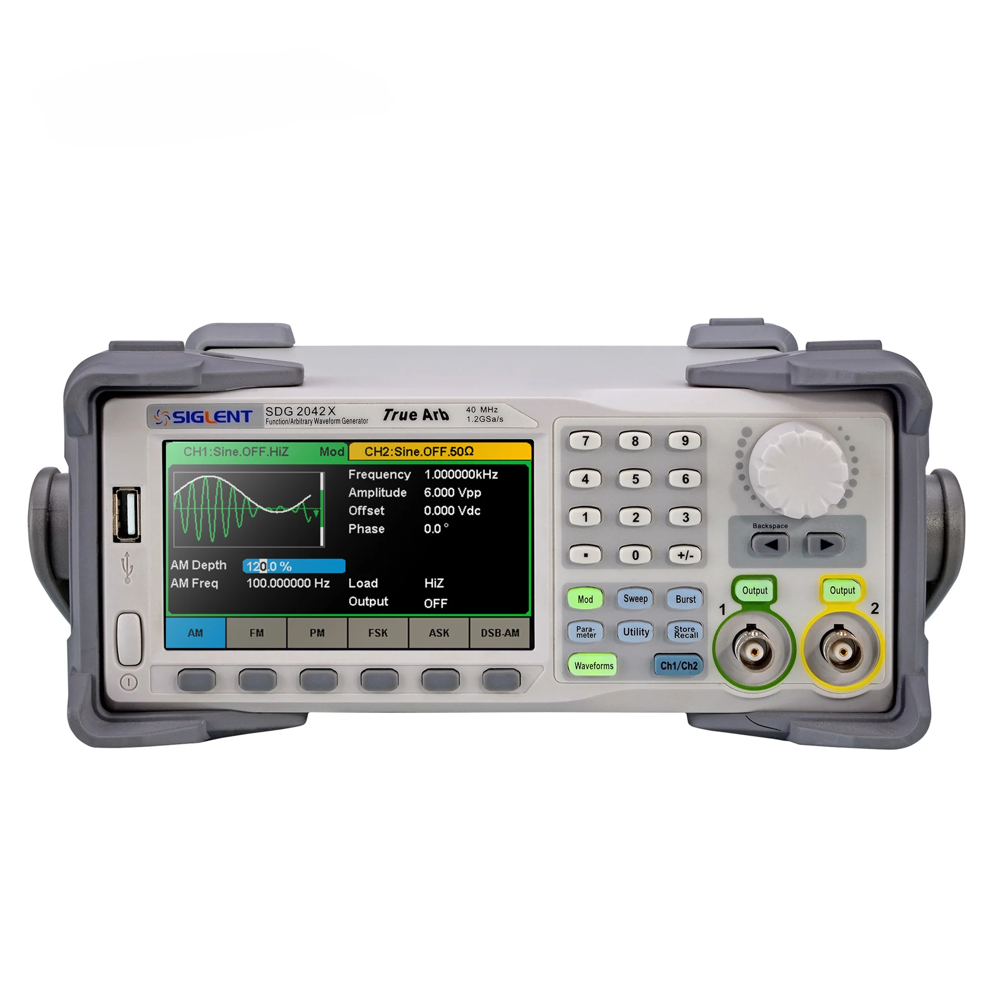 

SDG2042X,40MHz Arbitrary Signal Generator