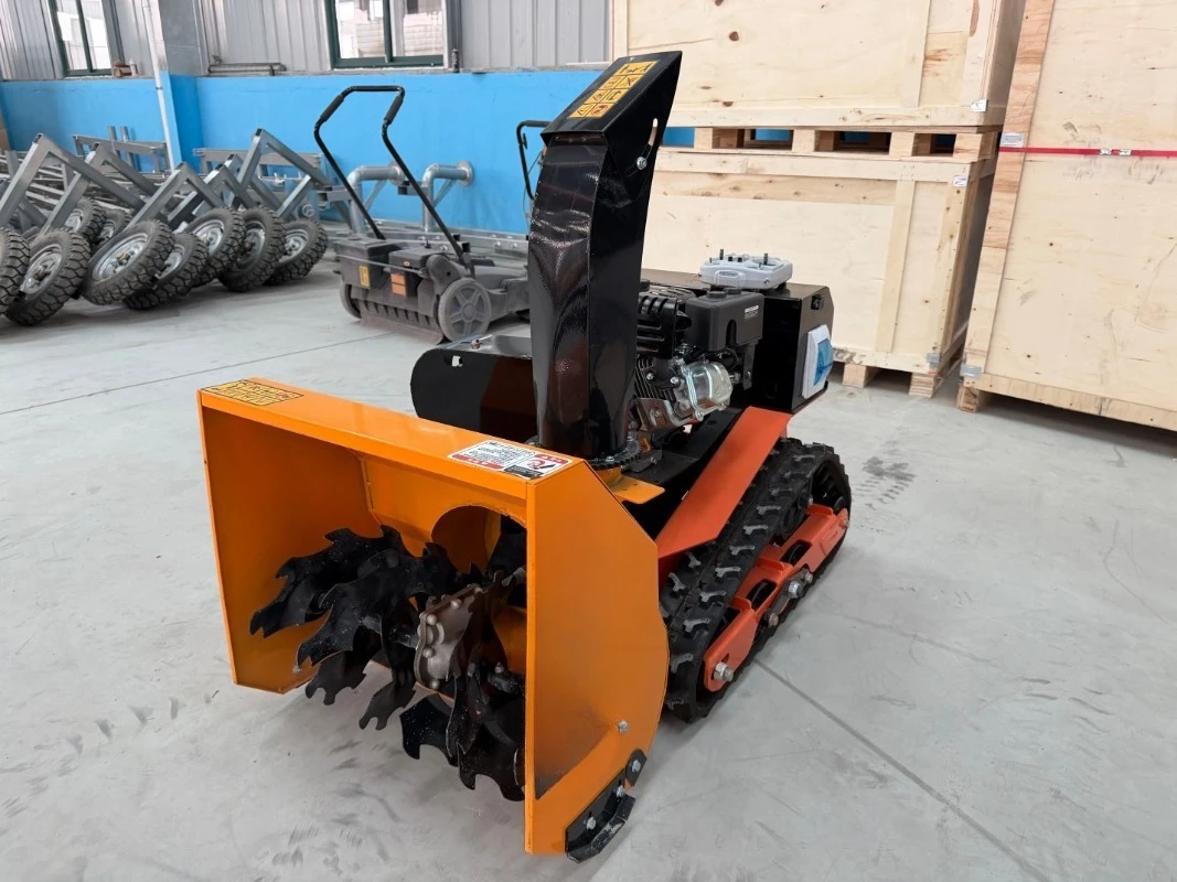 Industrial Grade 60 Remote Control Snow Removal Machine Efficient   Orange Professional Snow Removal Machine