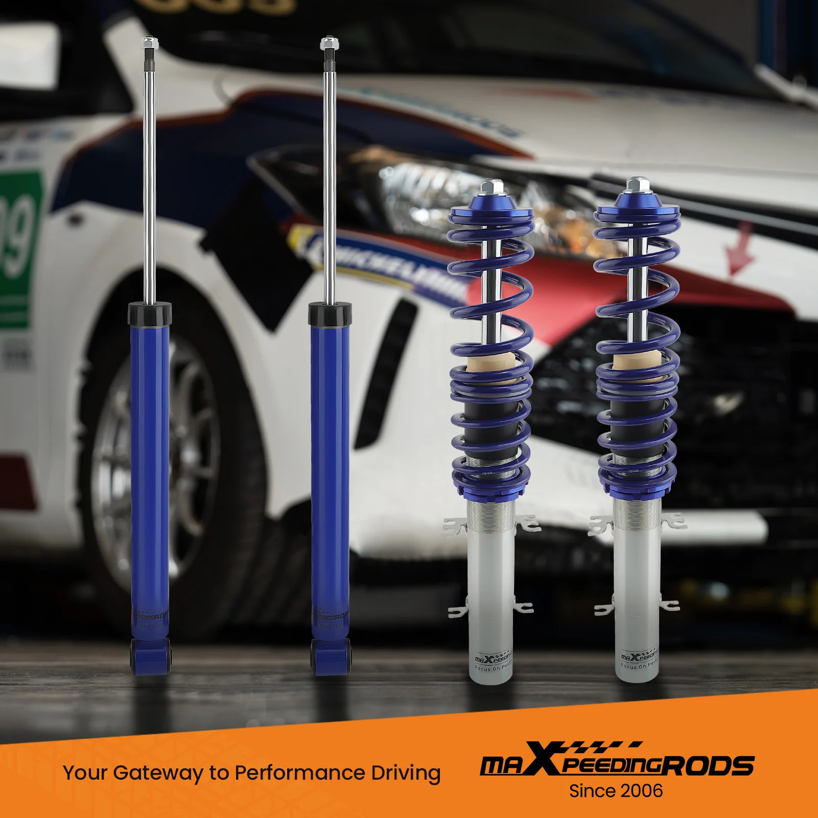 Street Coilovers Coil Spring Suspensions for VW Golf MK4 MK IV 1J1 FWD 1998-2007 Coilovers Shocks Struts