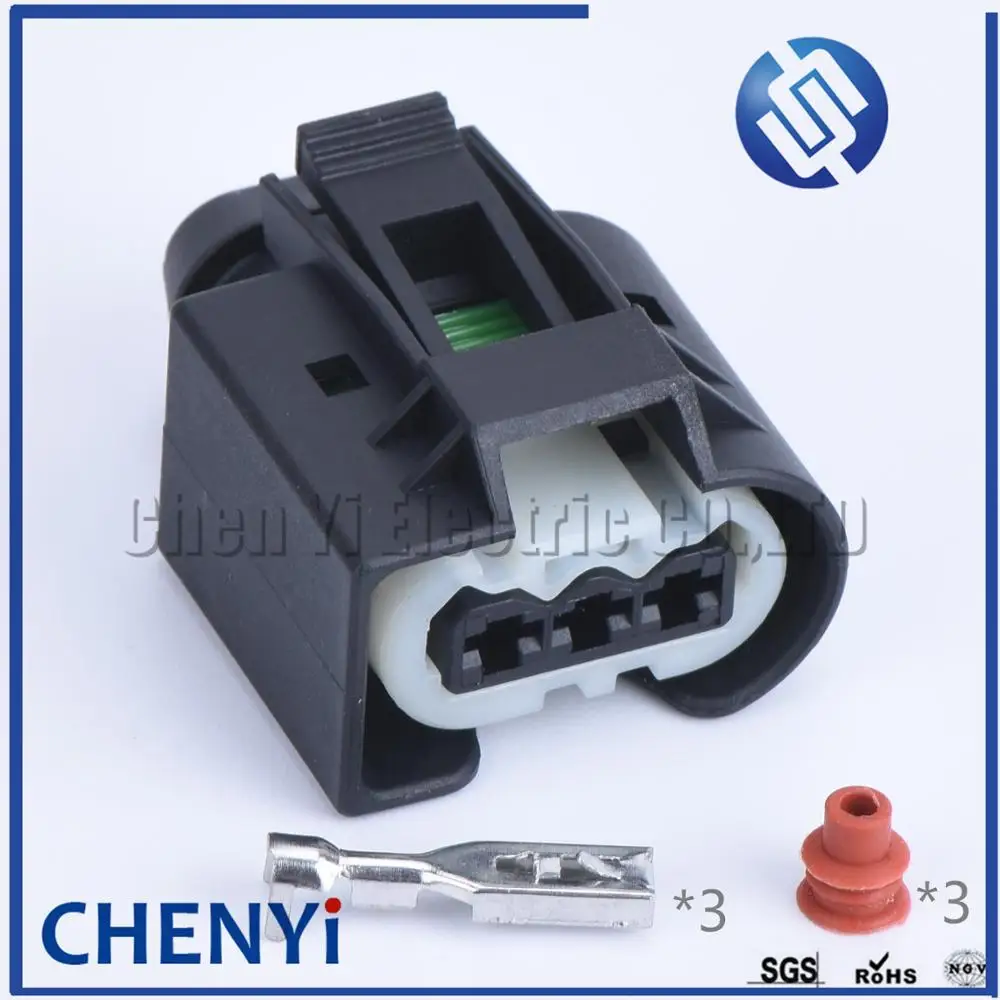 1 set 3 Pin male or female plug 09-4413-91 crankshaft sensor plug Injector Connector 50290971 1 433 919 09441392 22140492060