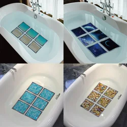 Creative Bathroom Bathtub Bottom Atmosphere Decorative Wall Stickers PVC Frosted Stickers