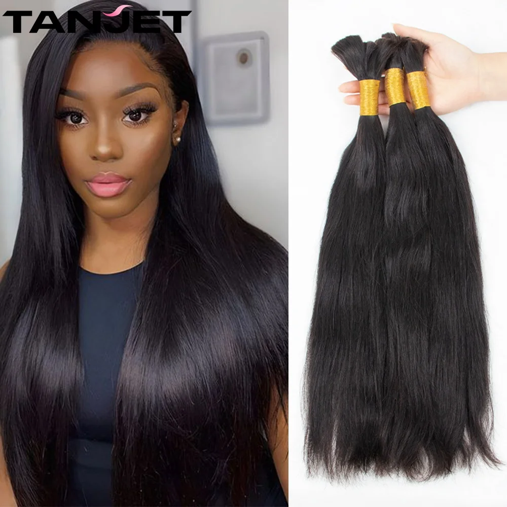 

Human Hair Bulk for Braiding Straight Brazilian Virgin Human Hair Bulk no Weft for Braids Straight Bulk Human Hair Natural Black