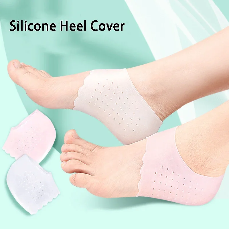 2/4Pcs Silicone Feet Care Socks Heel Moisturizing Gel Heel T