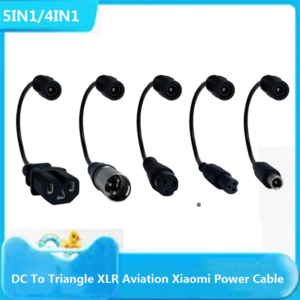 Connection Line Male Connector DC To Triangle XLR Aviation Xiaomi Power Cable Adaptor For Car Battery Charging Adapter Cables