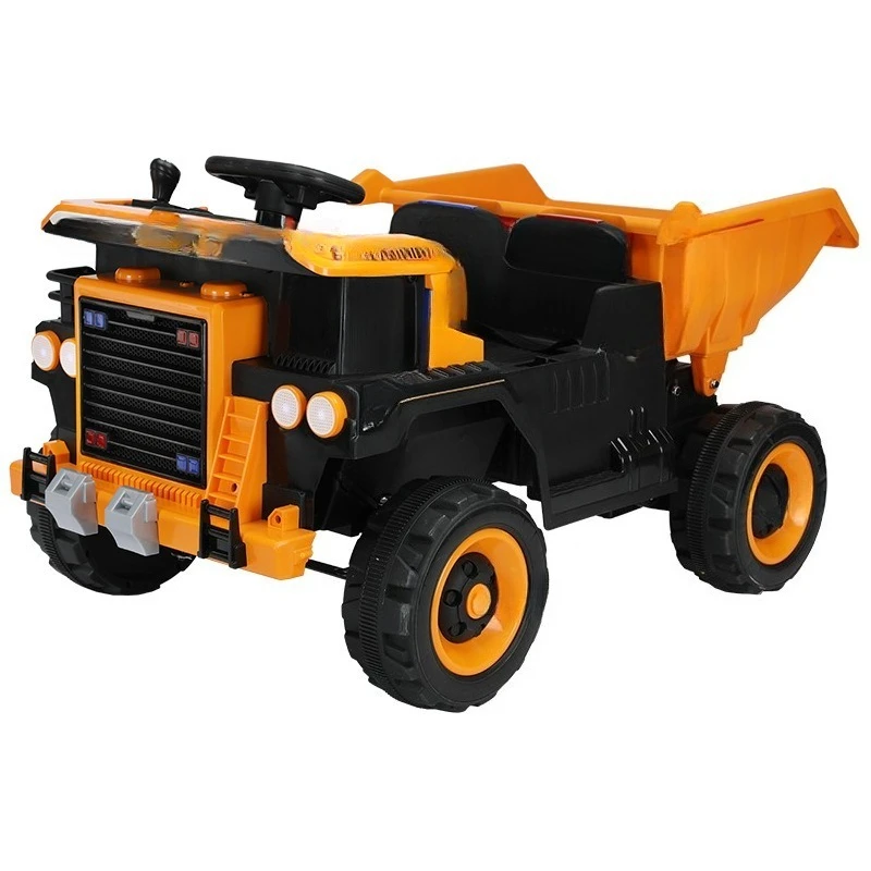 Electric bulldozer toys can sit on large remote control forklifts can sit on large tractor construction vehicles