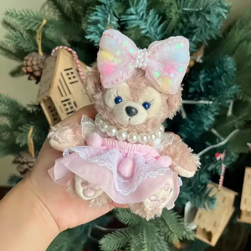 Disney shelliemay bonito pelúcia pp algodão enchimento chaveiro decorar mochilas masculinas e femininas boneca pingente um presente de aniversário