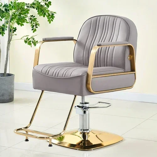 #Vintage Personalized Salon Chair Unique Dyeing Hair Modern Beauty Luxury Barber Chair Italian Trendy Barbearia Home Furniture