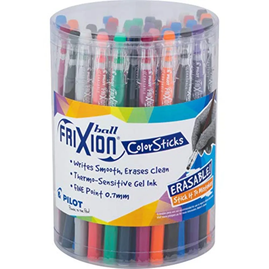 

Ручки-карандаши FriXion ColorSticks с гелевыми чернилами, стираемые, тонкий наконечник, разноцветные чернила, 10 уникальных цветов, упаковка 36 шт., 5805