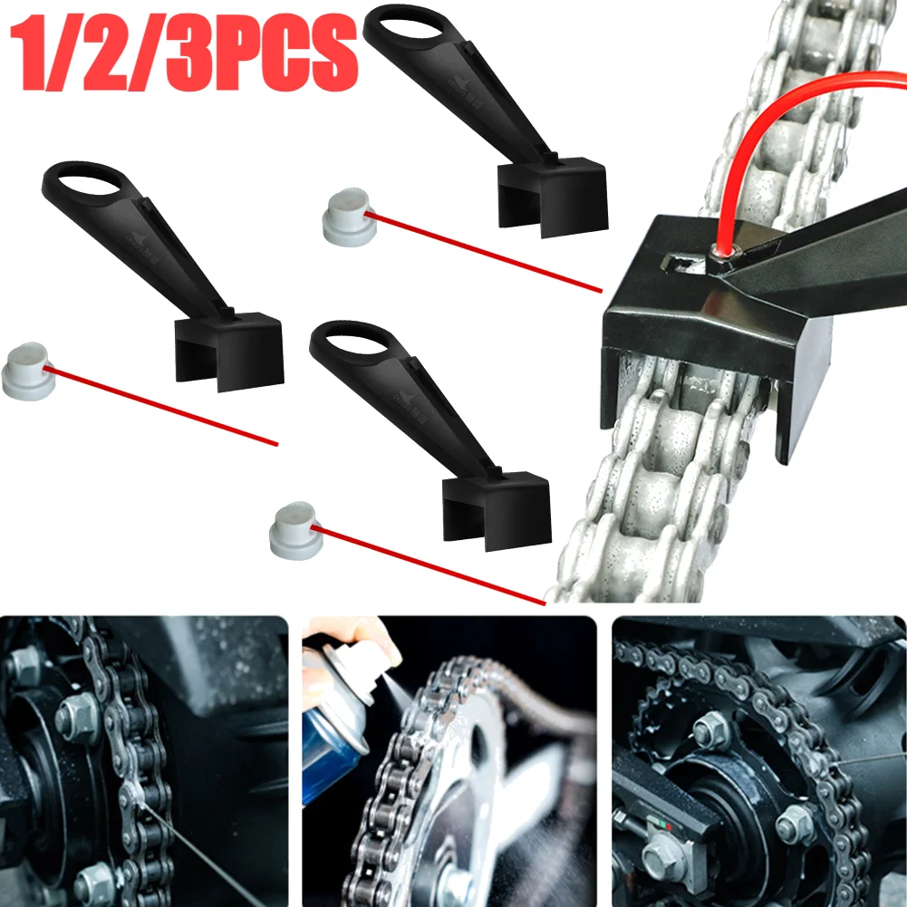 

3-1PCS Motorcycle Chain Lube Applicator Anti Splash Mess-Free Chain Cleaner Set Cleaning Agent Oil Stain Bicycle Repair Tools