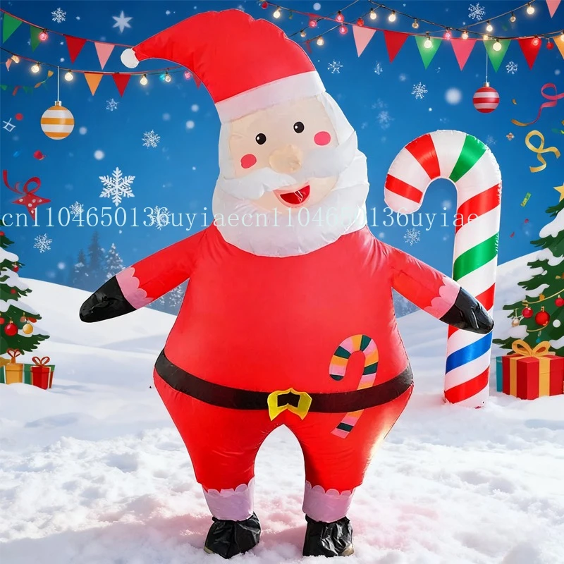

Santa Claus Inflatable Suit Adult Candy Santa Claus Inflatable Suit Christmas Theme Party Dress Up Props Costume
